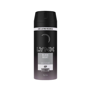 6 Pack x Lynx Black Night - Body Spray - 106g/165ml